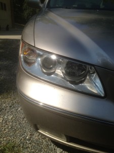 reconditioned headlight after pic
